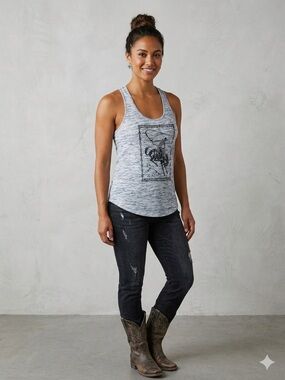 Ariat Light grey Heathered Tank Top